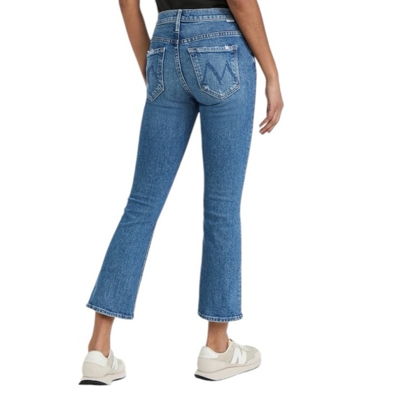 MOTHER - NWT The Insider Ankle Distressed Stretch Denim Jeans Sz 30 - Picture 2 of 11